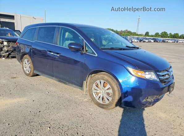 5FNRL5H63HB003170 2017 HONDA ODYSSEY Blue Delantero derecho