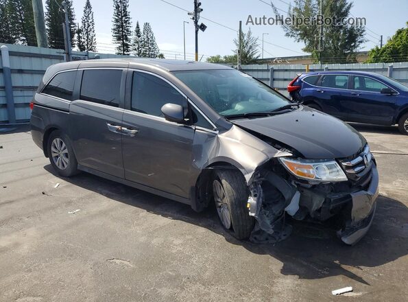 5FNRL5H64GB023328 2016 HONDA ODYSSEY Gray Передня права чверть