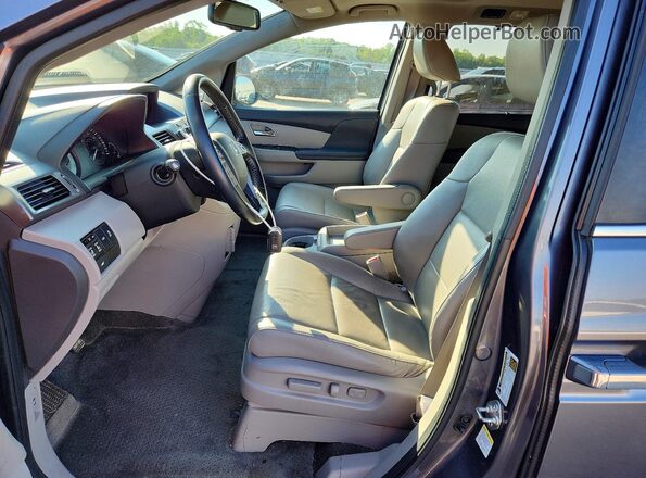 5FNRL5H66GB019734 2016 HONDA ODYSSEY Gray Vista interior delantera