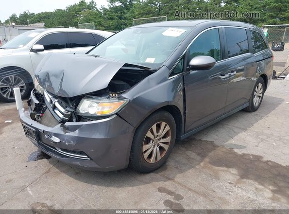 5FNRL5H66HB001056 2017 HONDA ODYSSEY Gray Front left