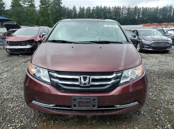 5FNRL5H66HB001719 2017 HONDA ODYSSEY Burgundy Front view