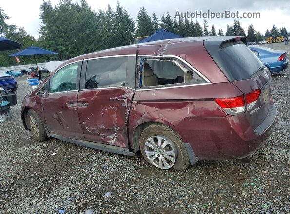 5FNRL5H66HB001719 2017 HONDA ODYSSEY Burgundy Rear left