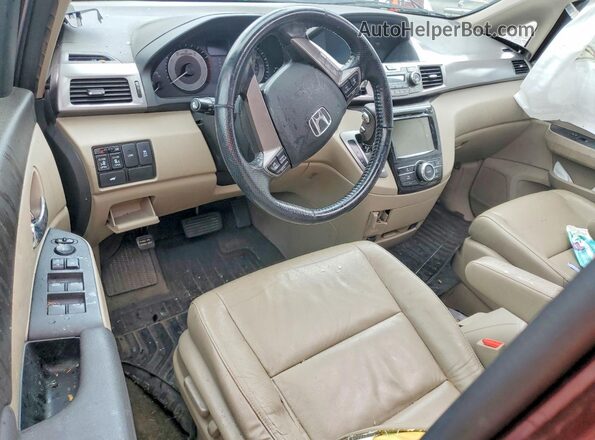 5FNRL5H66HB001719 2017 HONDA ODYSSEY Burgundy Dashboard view
