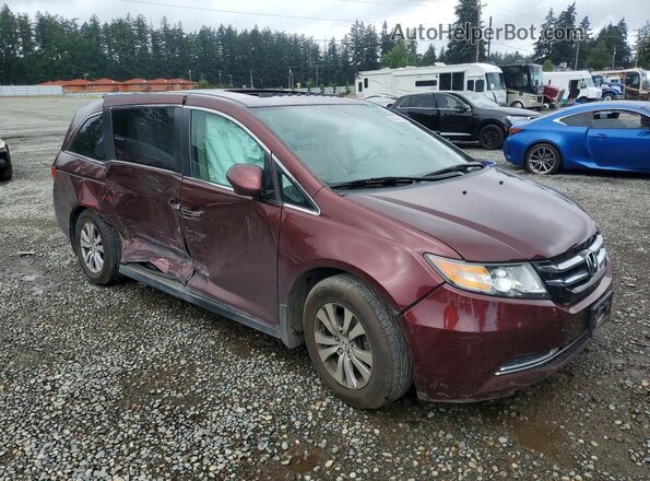 5FNRL5H66HB001719 2017 HONDA ODYSSEY Burgundy Front right