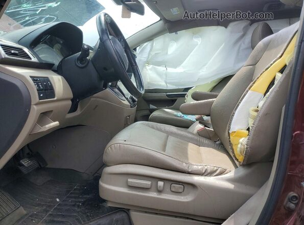 5FNRL5H66HB001719 2017 HONDA ODYSSEY Burgundy Front interior view