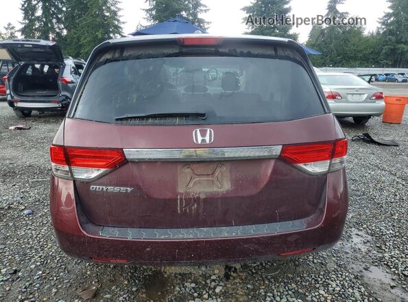 5FNRL5H66HB001719 2017 HONDA ODYSSEY Burgundy Rear view