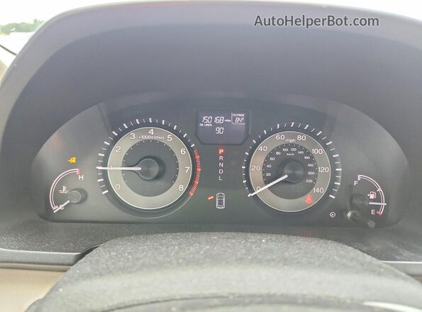 5FNRL5H66HB007763 2017 HONDA ODYSSEY Белый Вид щитка приборов