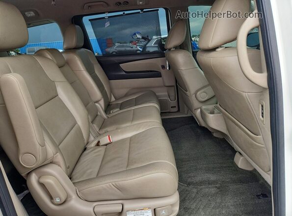 5FNRL5H66HB007763 2017 HONDA ODYSSEY Белый Вид задней части салона