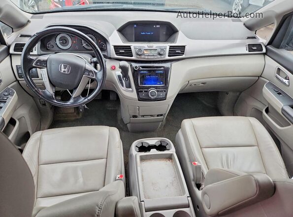 5FNRL5H67GB055545 2016 HONDA ODYSSEY Gray წინა პანელის ხედი