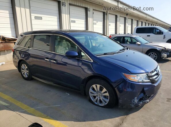5FNRL5H69GB122128 2016 HONDA ODYSSEY Синий Передняя правая четверть