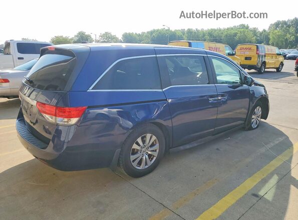 5FNRL5H69GB122128 2016 HONDA ODYSSEY Синий Задняя правая четверть