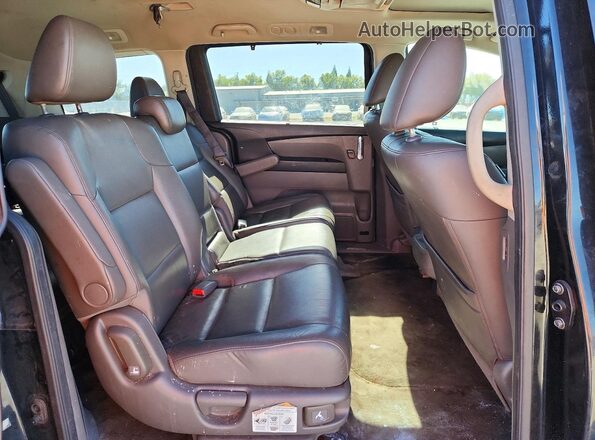 5FNRL5H69HB012780 2017 HONDA ODYSSEY Черный Вид задней части салона