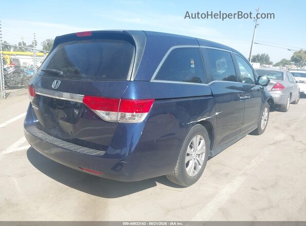 5FNRL5H6XHB016823 2017 HONDA ODYSSEY Синий Задняя правая четверть