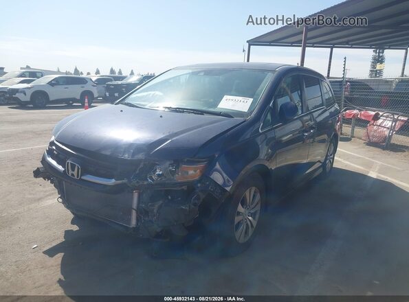 5FNRL5H6XHB016823 2017 HONDA ODYSSEY Синий Передняя левая четверть