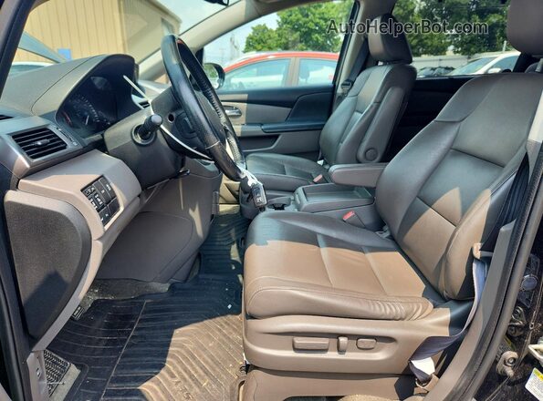 5FNRL5H91GB162522 2016 HONDA ODYSSEY Black Widok wnętrza z przodu