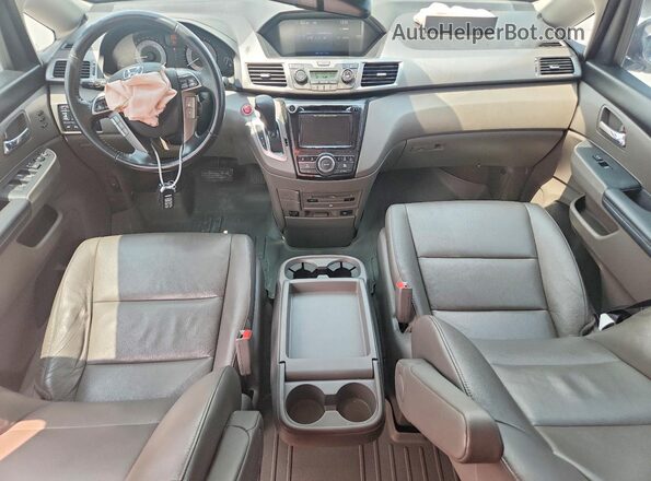 5FNRL5H92HB021864 2017 HONDA ODYSSEY Белый Вид панели приборов