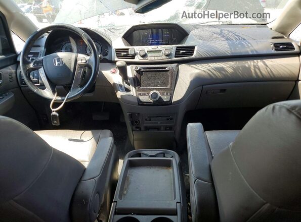 5FNRL5H94HB023860 2017 HONDA ODYSSEY Black Widok deski rozdzielczej