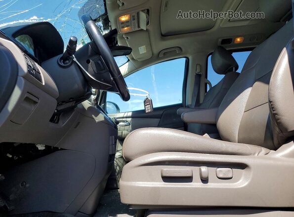 5FNRL5H94HB023860 2017 HONDA ODYSSEY Black Widok wnętrza z przodu