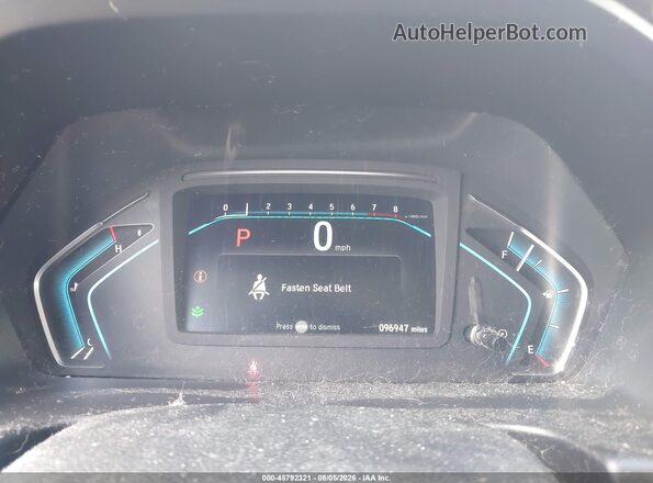 5FNRL6H20KB094845 2019 HONDA ODYSSEY Blue Вид задніх сидінь