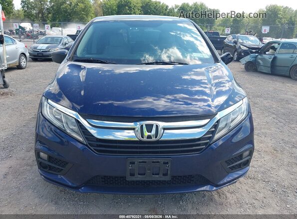 5FNRL6H20KB094845 2019 HONDA ODYSSEY Blue Вид щитка приладів