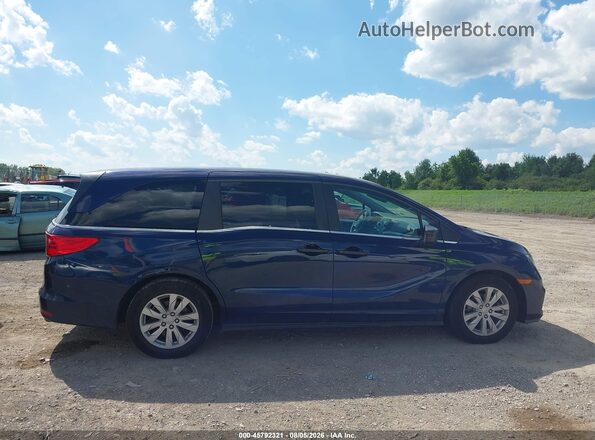 5FNRL6H20KB094845 2019 HONDA ODYSSEY Blue Вид задньої частини салону