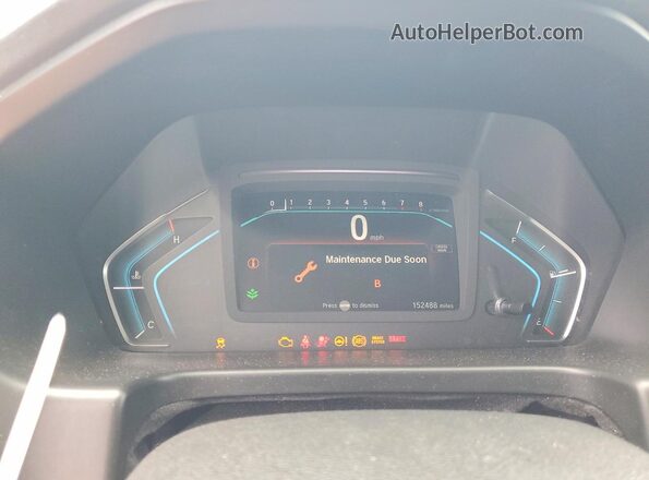 5FNRL6H21JB098711 2018 HONDA ODYSSEY Gray ხელსაწყოთა პანელის ხედი