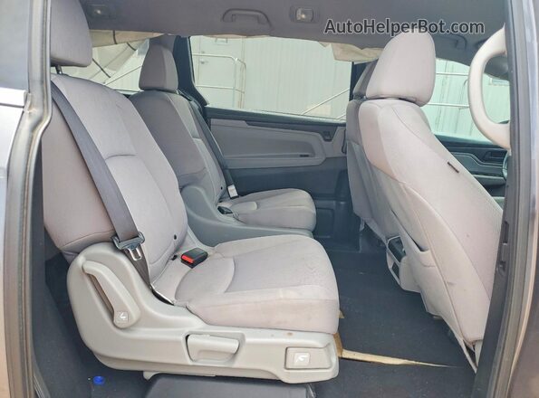 5FNRL6H21JB098711 2018 HONDA ODYSSEY Gray უკანა სალონის ხედი