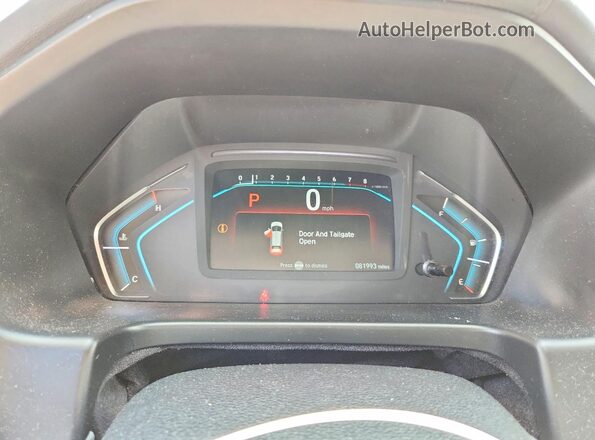 5FNRL6H21KB031527 2019 HONDA ODYSSEY Угольный Вид щитка приборов