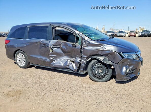 5FNRL6H21KB137847 2019 HONDA ODYSSEY Gray Delantero derecho