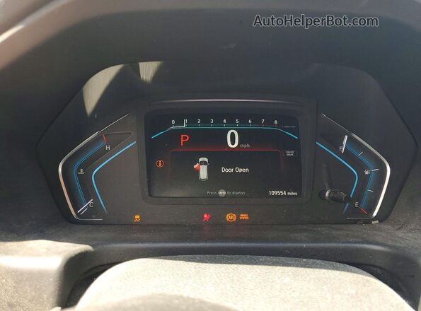 5FNRL6H22KB082521 2019 HONDA ODYSSEY White ხელსაწყოთა პანელის ხედი
