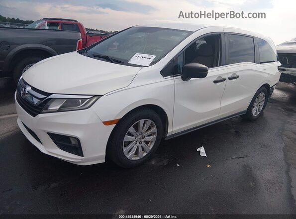 5FNRL6H26KB041812 2019 HONDA ODYSSEY White Առջևի ձախ երեք քառորդ տեսարան