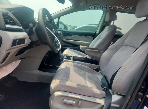 5FNRL6H27KB130160 2019 HONDA ODYSSEY Blue Widok wnętrza z przodu