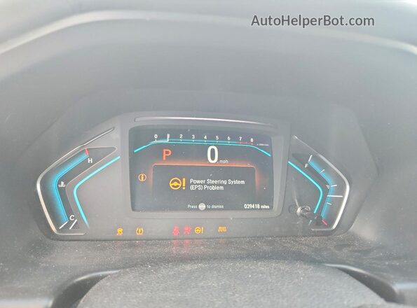 5FNRL6H29KB134825 2019 HONDA ODYSSEY Gray Vista del cuadro de instrumentos