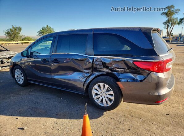 5FNRL6H29KB134825 2019 HONDA ODYSSEY Gray Trasero izquierdo