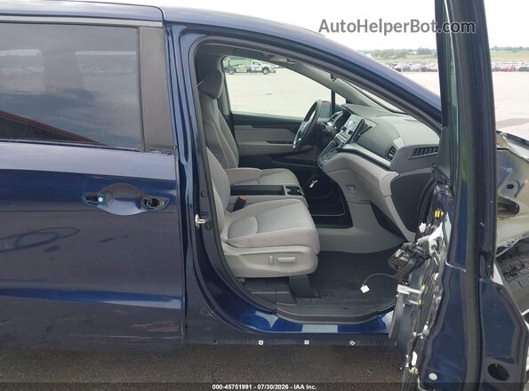 5FNRL6H2XKB083173 2019 HONDA ODYSSEY Blue Widok wnętrza z przodu