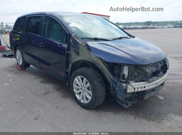 5FNRL6H2XKB083173 2019 HONDA ODYSSEY Blue Widok z przodu