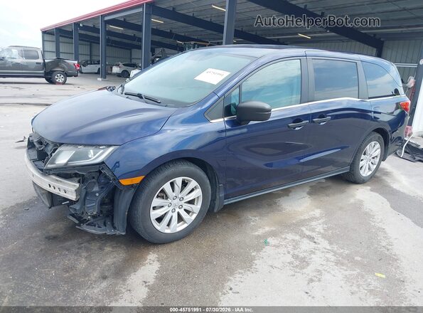 5FNRL6H2XKB083173 2019 HONDA ODYSSEY Blue Przód lewy