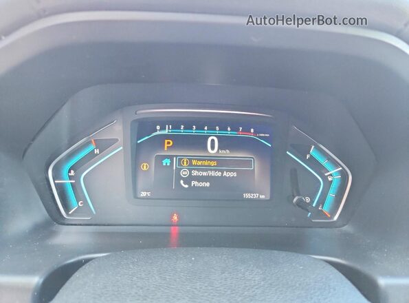5FNRL6H46LB503952 2020 HONDA ODYSSEY White Instrument cluster view
