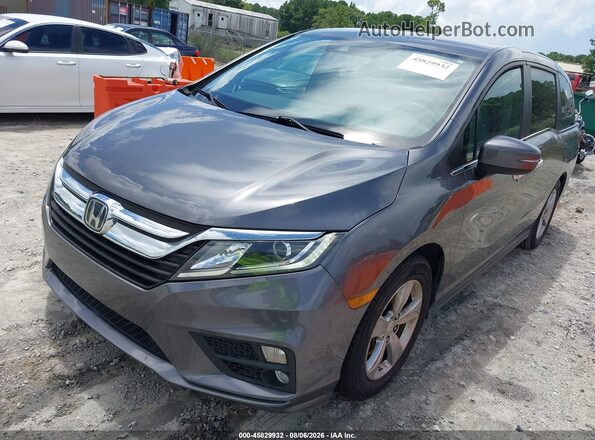 5FNRL6H50JB073907 2018 HONDA ODYSSEY Gray Front view