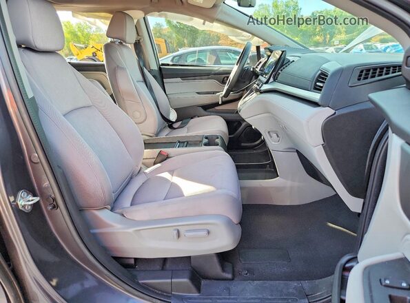 5FNRL6H50JB110728 2018 HONDA ODYSSEY Gray წინა სალონის ხედი