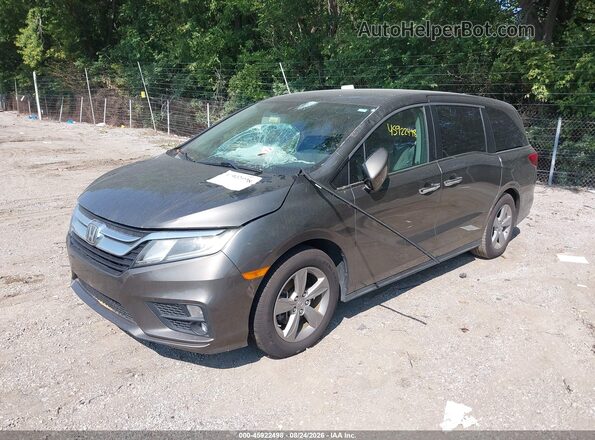 5FNRL6H51JB020908 2018 HONDA ODYSSEY Gray Передня ліва чверть