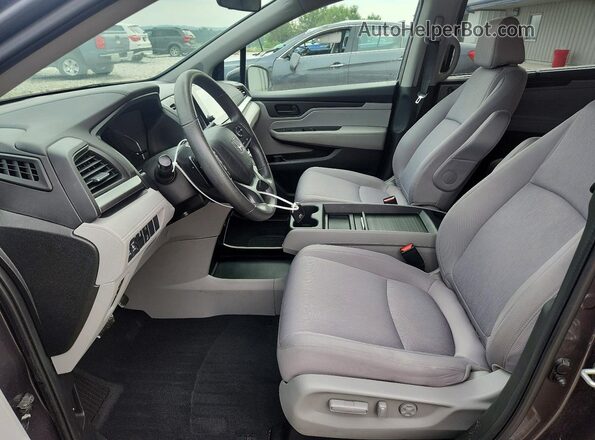 5FNRL6H53KB004470 2019 HONDA ODYSSEY Gray Widok wnętrza z przodu