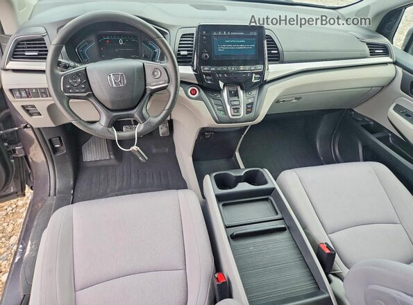 5FNRL6H53KB004470 2019 HONDA ODYSSEY Gray Widok deski rozdzielczej