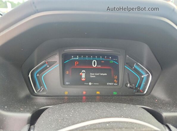 5FNRL6H53KB004470 2019 HONDA ODYSSEY Gray Widok zestawu wskaźników