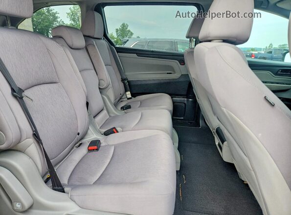 5FNRL6H53KB004470 2019 HONDA ODYSSEY Gray Widok wnętrza z tyłu