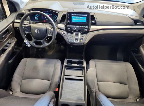 5FNRL6H54JB073828 2018 HONDA ODYSSEY Black Առջևի վահանակի տեսք