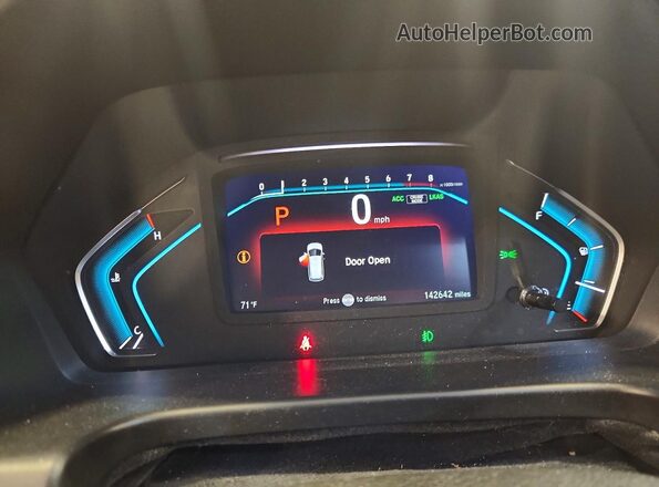 5FNRL6H54JB073828 2018 HONDA ODYSSEY Black Սարքավորումների վահանակի տեսք