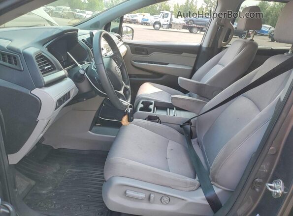 5FNRL6H54JB080598 2018 HONDA ODYSSEY Black Widok wnętrza z przodu