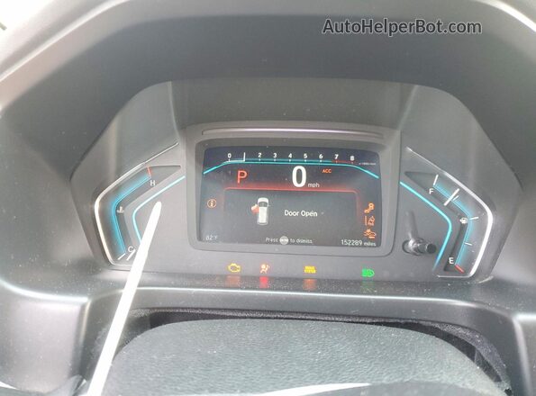 5FNRL6H54JB080598 2018 HONDA ODYSSEY Black Widok zestawu wskaźników