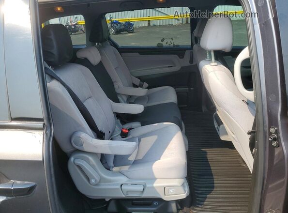 5FNRL6H54JB080598 2018 HONDA ODYSSEY Black Widok tylnych siedzeń